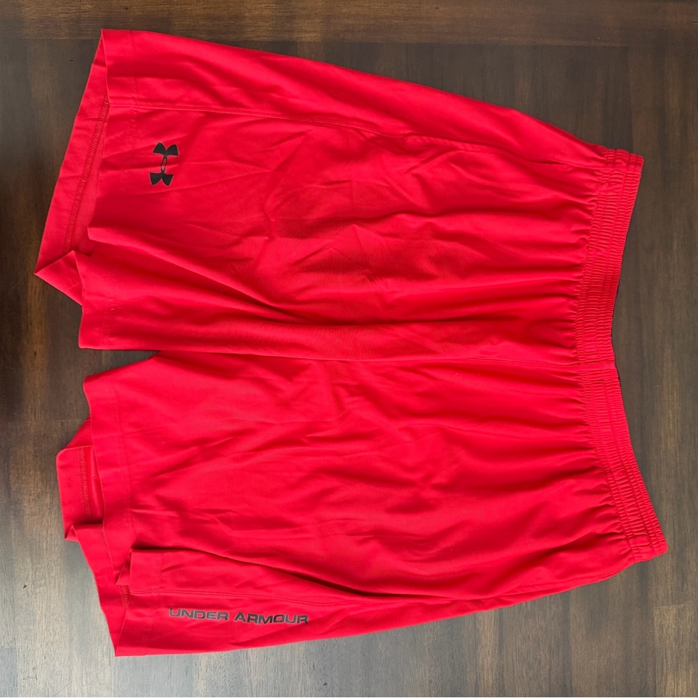 Under Armour Bright Red Sports Shorts